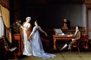 Hrabě de la Foret se svou ženou a dcerou, 1804