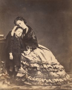 [Císařovna Eugénie a princ Imperial], 1862. od François Benjamin Maria Delessert.