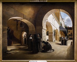 Ave Maria: interiér kláštera Aramont od François Bonvin