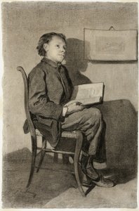 Chlapec čtení od François Bonvin