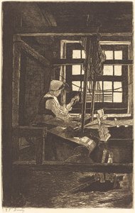 Weaver (La Tisserande) od François Bonvin