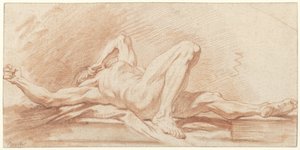 Studie ležícího nahého muže od François Boucher (possibly)