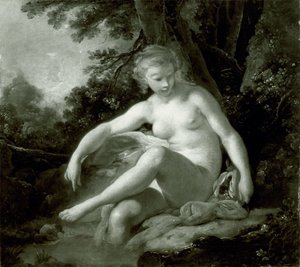 Koupající se nymfa od François Boucher