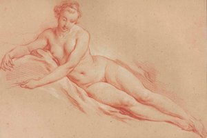 Boucher - Ležící ženský akt od François Boucher