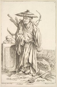 Čínský voják, 1738-45. od François Boucher