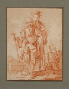 Čínský pár v krajině od François Boucher
