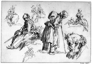 Různé postavy, c1720-1770, 1924 od François Boucher