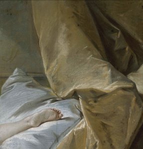Studie nohou pro blondýnku Odalisque, asi 1751. od François Boucher