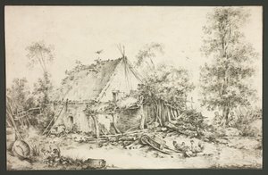 Farmářský dvůr od François Boucher