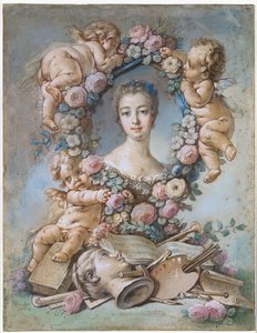 Madame de Pompadour od François Boucher