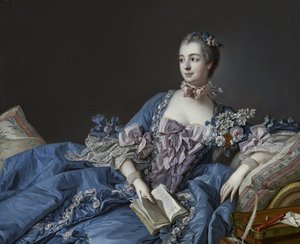 Portrét markýze de Pompadour 1721-1764, cca 1758 od François Boucher