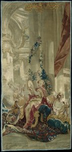 Vstup Psyché do Amorova paláce z Příběhu o Psyché od François Boucher