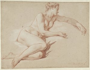Ležící ženský akt Ležící ženský akt, otočený vpravo od François Boucher