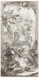 Rocaille (rokokový design), v Nové kusy pro obrazovky (Nové koncepty pro obrazovky) od François Boucher