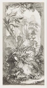 Rocaille [Rokokový design], in Nouveaux Morceaux pour des Paravents [Nové koncepty pro paravány]. od François Boucher