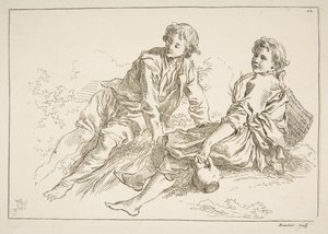List skic, 1753. od François Boucher