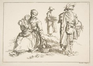 List skic, 1753. od François Boucher