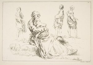 List skic, 1753. od François Boucher