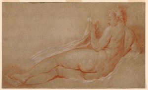 Studie pro ležící akt od François Boucher