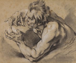 Studie o Tritonovi, 1748-53 od François Boucher
