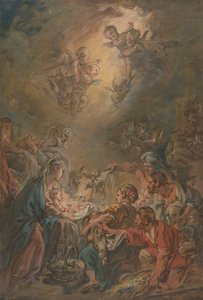 Klanění pastýřů, . od François Boucher