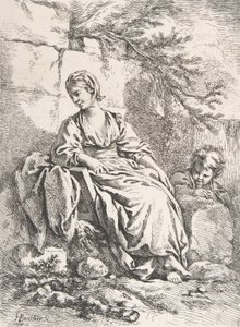 Mladá dívka odpočívá, 1756. od François Boucher