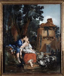 Lecon na flétnu od François Boucher