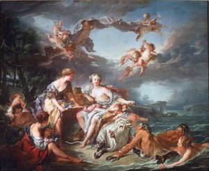 Únos Evropy - Olej na plátně od François Boucher
