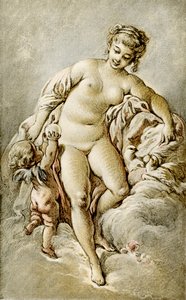 Venuše s holuby od François Boucher