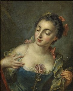 Mladá dáma vlevo od François Boucher