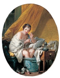 Mladá žena ve vaně nohou, 1766 od François Boucher