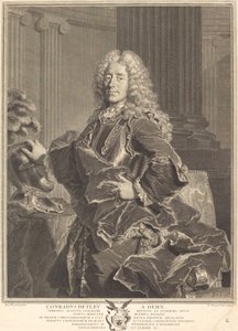 Conrad Detleu von Dehn od François Chereau I after Hyacinthe Rigaud