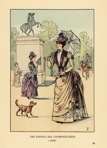 Avenue des Champs-Elysées v roce 1888 od François Courboin