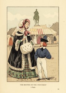 Stánky na Pont Neuf v Paříži od François Courboin