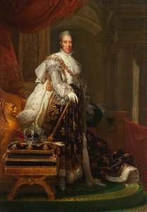 Francouzsky: Charles X en habits de sacre Karel X Francouzský