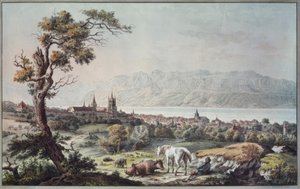 Vue de Lausanne depuis Beaulieu von François Guillaume Lardy