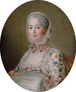 Jeanne-Antoinette Poisson, markýza de Pompadour (1721-1764), autor: François-Hubert Drouais od Francois-Hubert Drouais