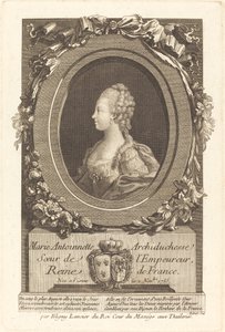Marie Antoinetta od François Hubert after Honore Thomas Bligny