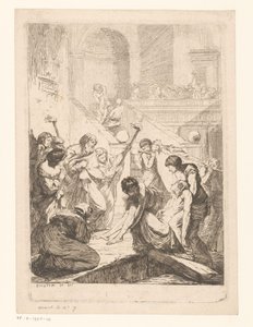 Pohřbívání mrtvých Seven Labors of Mercy (název série) Les sept oeuvres de miséricorde (název série) od François Hutin