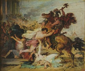 Náčrt The Ransack of Jerusalem Římany, 1824