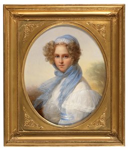 Porträt von Miss Kinsoen von François-Joseph Kinsoen