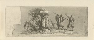 Krajina se dvěma řeckými rybáři od François Joseph Pfeiffer (II)