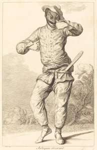 plačící harlekýn od François Joullain after Claude Gillot