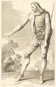 Scaramouche od François Joullain after Claude Gillot