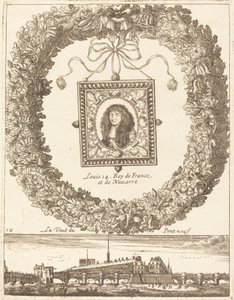Pohled na Pont Neuf; Ludvík XIV. král Francie a Navarry