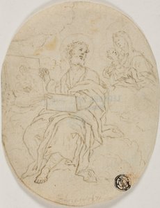 Svatý Lukáš maluje Madonu s dítětem od François Le Moyne