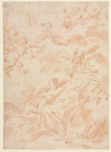 Stigmatizace svatého Františka, první třetina 18. století. od François Lemoyne