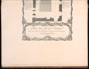 Plán Lit de Justice od Francois Nicolas Martinet
