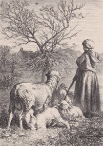 Pastýřka, ca. 1852. od François Rouget