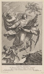 Svatý Ludvík IX. nesli do nebe dva andělé Sanctus Ludovicus (titul na předmětu) od François Tortebat